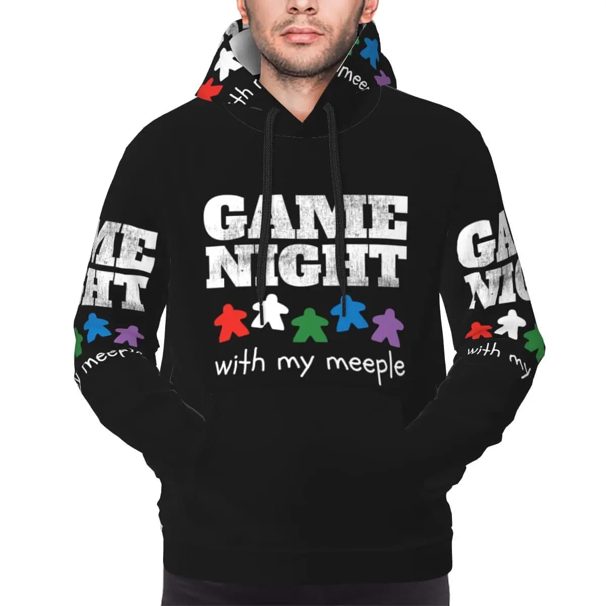 Gioco da tavolo Night Family Friends Felpa con cappuccio Pullover Hip Hop Autunno Inverno Felpa da donna da uomo Top a maniche lunghe
