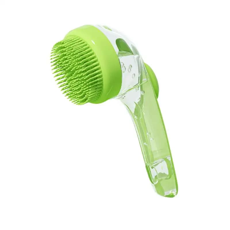 Spazzola da bagno per animali domestici Spazzola per cani per perdere massaggiatore scrub delicato con dispenser di sapone Strumento di rondella portatile per vasca da bagno per massaggio doccia