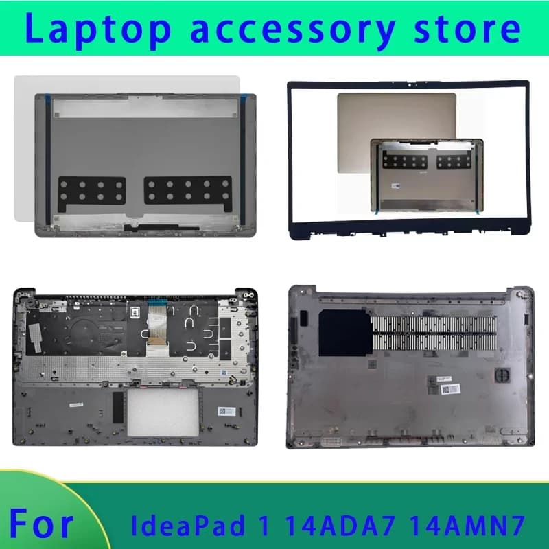 Suitable for IdeaPad 1 14ADA7 14AMN7 series laptop LCD screen top cover, front panel, palm rest bottom cover ABCD cover Hinge