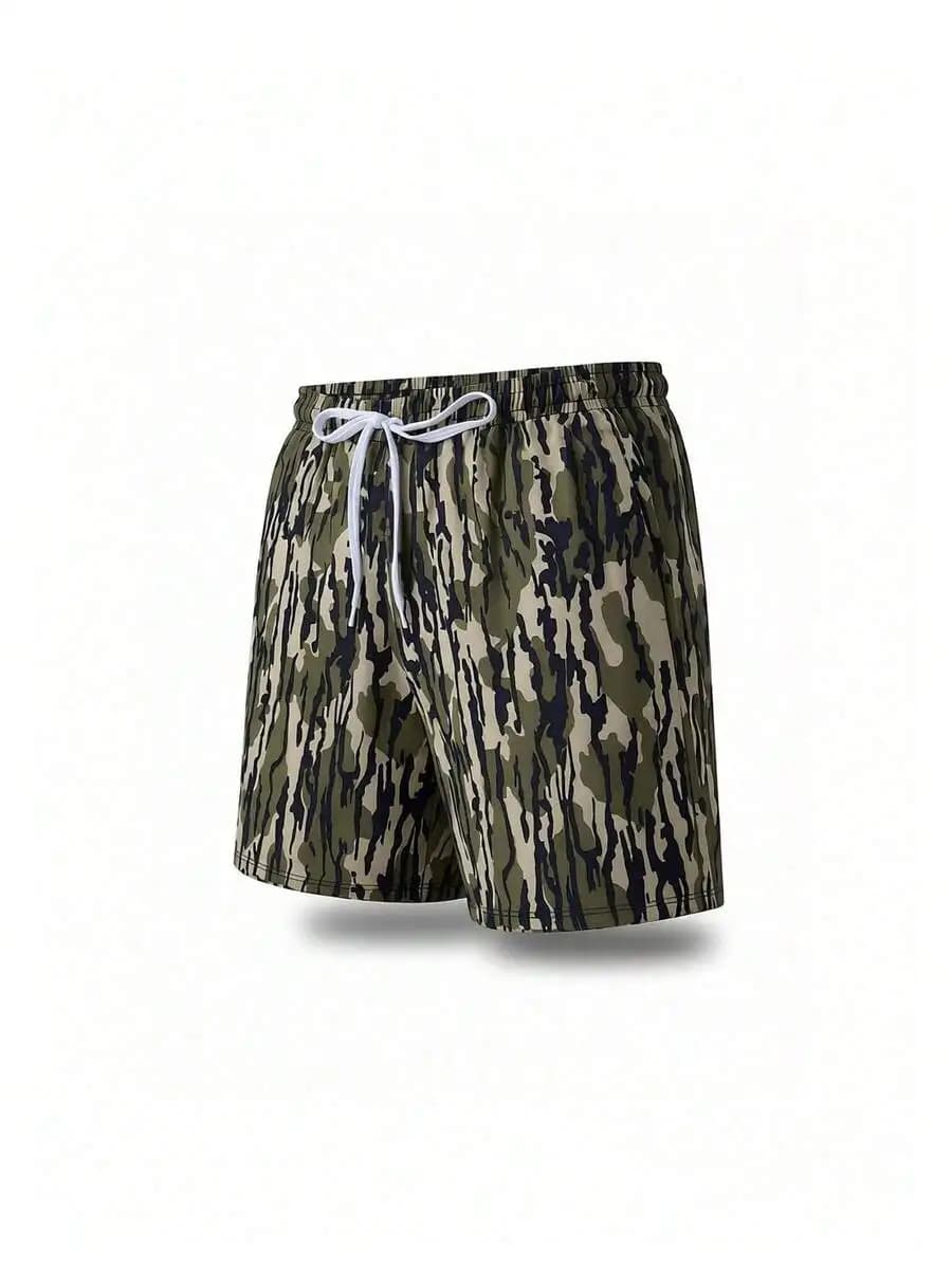 Camouflage Drawstring Athletic Shorts For Women Lightweight Quick Dry Stretch Comfortable Casual Wear