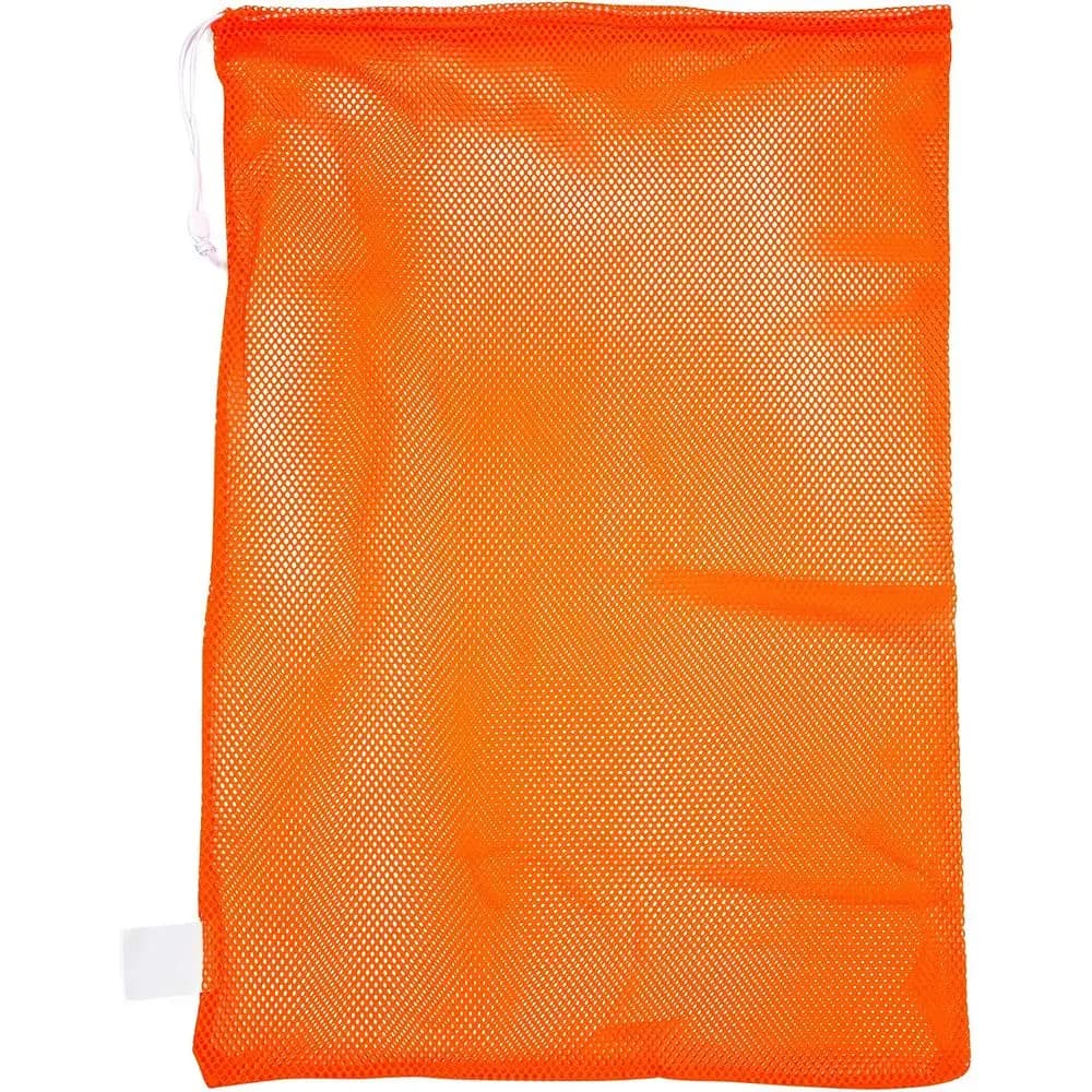 Mesh Equipment Bag – Heavy-Duty Nylon Drawstring Bag with Lock & ID Tag, Breathable Storage for Balls, Swim Gear, Laundry & Toys