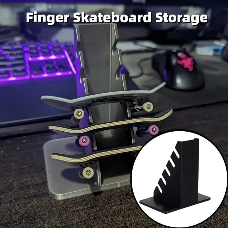 1 pz espositori per skateboard da dito skateboard da dito rack di archiviazione per desktop accessori per la casa ripiani decorativi
