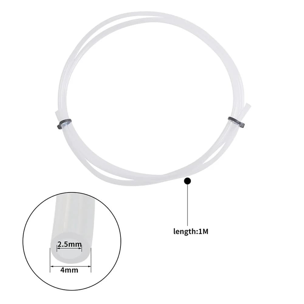 4mm Outer Diameter 1m PTFE FEP Tubing Hose For 3D Printer Filament Feeding High Temperature Resistant Transparent Pipe