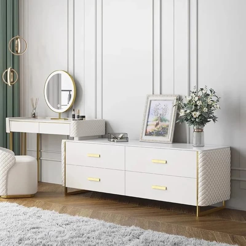Tavolo da Trucco Nordico Moderno ed Estetico, Scrivania Minimalista per Makeup, Coiffeuse De Chambre, Arredamento per Camera da Letto