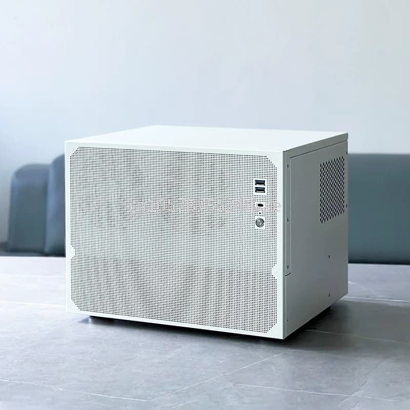 Scheda madre MATX con telaio NAS a 8 alloggiamenti e 9 alloggiamenti, alimentatore ATX, archiviazione AIO, telaio server