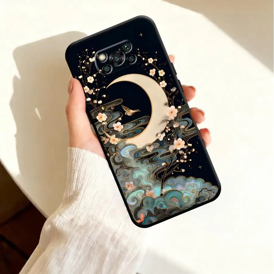 Cloudy Moon Case for Xiaomi Poco X8 Pro Max F6 C85 X4 F8 Ultra X3 F5 X5 C71 F7 M7 X7 Phone Cover F4