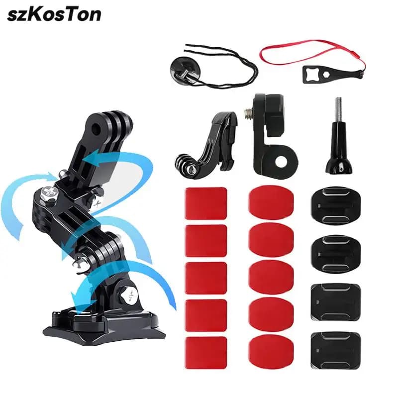 Sports Camera Helmet Mount Bracket For GoPro 13 12 11 10 9 8 DJI OSMO Action 5 Pro 3 4 Support for Bike Motorcycle Helmet Mention