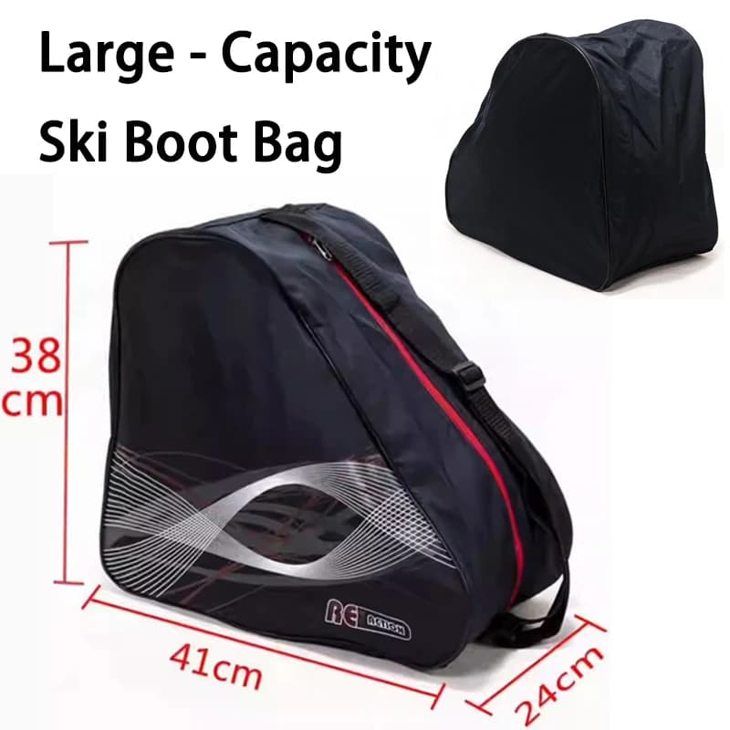 Scarpe da skate Stivali da neve da sci Borsa a tracolla Borsa invernale per casco da sci Oxford portatile impermeabile di grande capacità per accessori da sci 1/2 pezzi