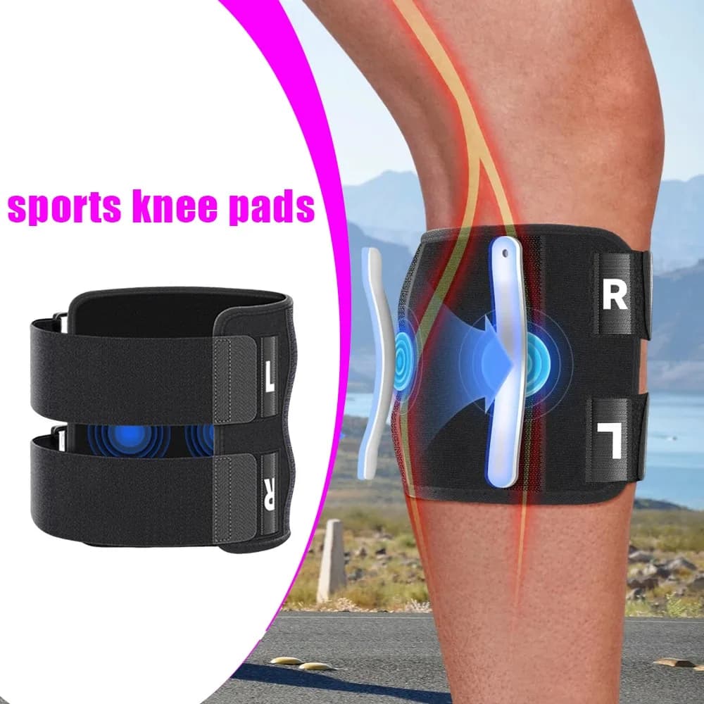 Dispositivi per alleviare la sciatica a compressione Maglia traspirante Tutore per nervo sciatico regolabile Doppia cinghia Cuscinetti a doppia pressione Ginocchiere