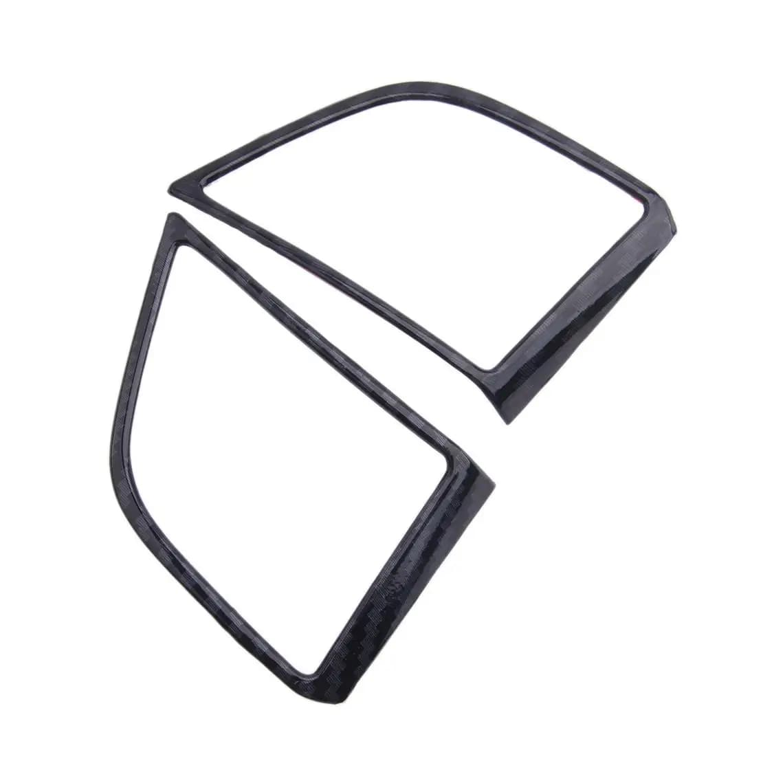 Nero In Fibra di Carbonio Texture 2pcs Volante Dell'automobile Interruttore Pulsante di Copertura Trim Telaio Misura Per Hyundai Tucson 2016-2018 2019 2020