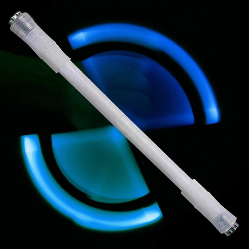 Penna rotante a luce LED colorata punta delle dita penna a punta in feltro giocattolo Glow-in-the-dark Cool Fidget Spinner Pen bambini giocattoli di decompressione per adulti