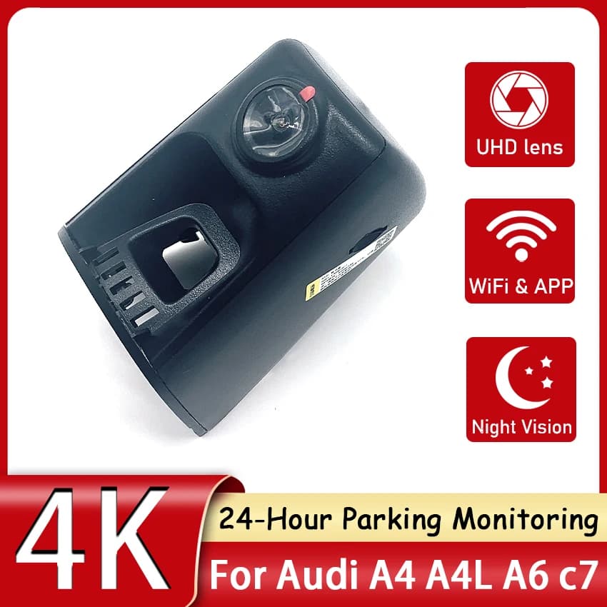Auto DVR Wifi Video Recorder Dash Cam Camera For Audi A4 A4L A6 c7 2018 2019 2020 2021 2022 2023 Night Vision Phone Control APP