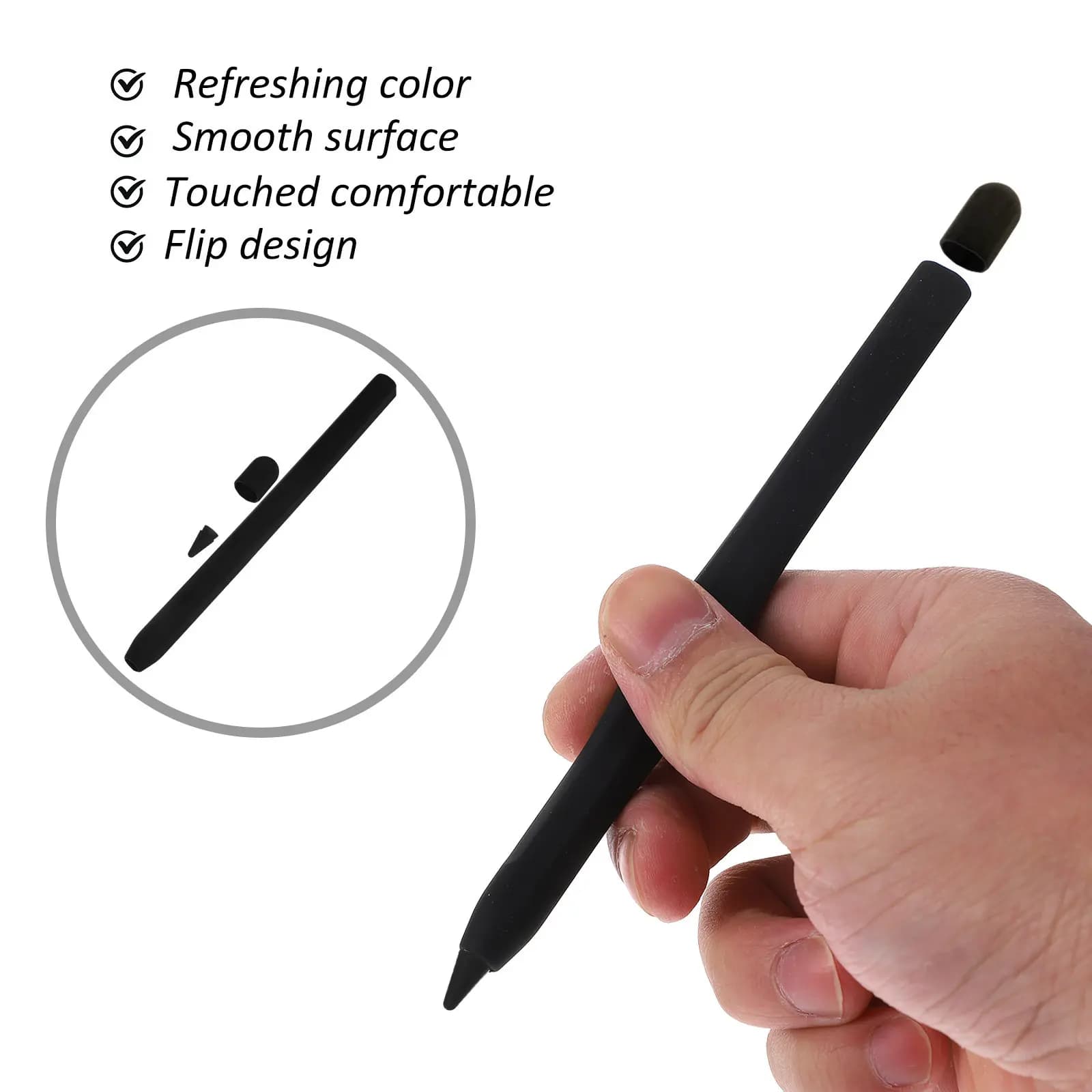 Custodia Protettiva in Silicone Antiscivolo a Forma di Carota Anti-Caduta Compatibile con Pencil 2 - Protezione per Stilo