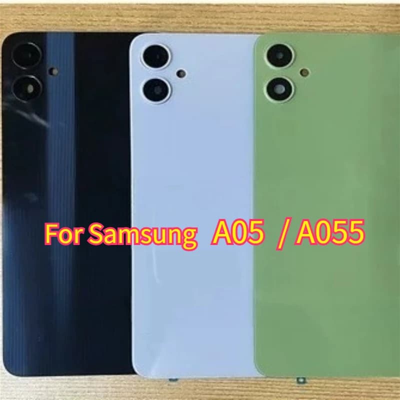 For Samsung Galaxy A05 A055 Battery Back Cover Case Panel Lid Rear Door With Camera Lens