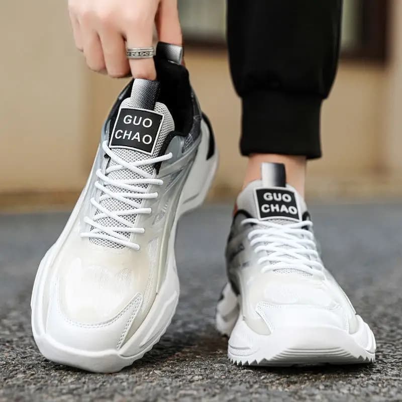 Men's Mesh Dad Sneakers 2026 Spring New Breathable All Mat Casual Sports Daily Streetwear Youth Student Footwear