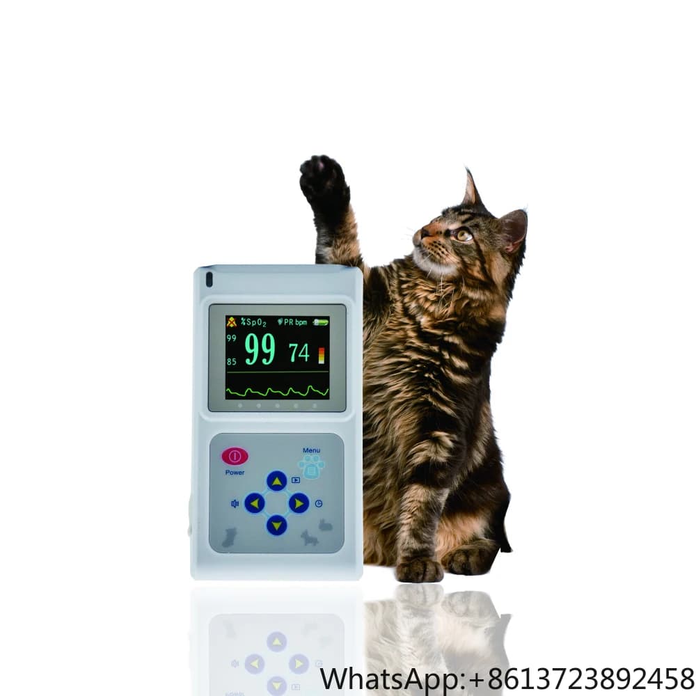 JYTOP CMS60D VET Pulsossimetro portatile veterinario digitale Pulsossimetro Tft