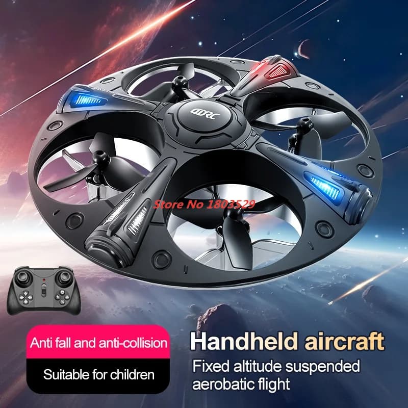 Mini Drone UFO RC con Luce LED, Controllo Gestuale, Quadricottero Anti-collisione, Palla Volante a Induzione, Giocattolo RC, Regalo