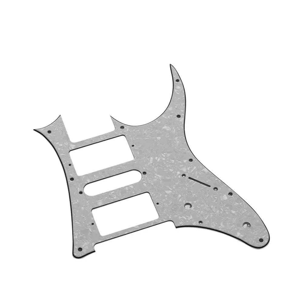 White Pearl Color And Black Electric Guitar Pickguard PVC Material PVC Pick Guard HSH Guitar Pickguard For Electric Guitar