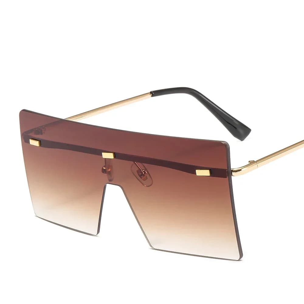 Women's Sunglasses without Oversize Frame Fashion Women's Sunglasses Foamed Metal Sunglasses Luxury Women's Sunglasses UV400 Shades gafas de sol