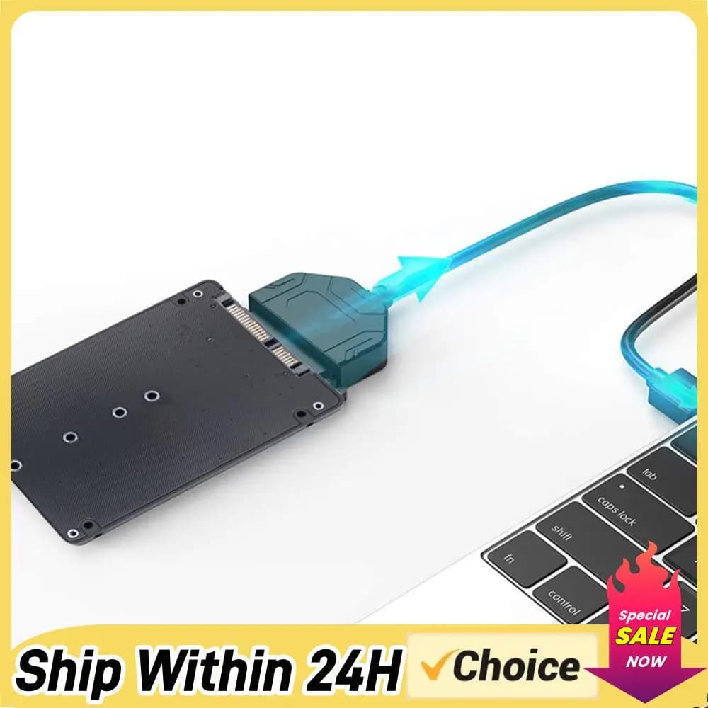 Adattatore convertitore M.2 NGFF SSD a SATA3 da 6 Gbps, scheda adattatore per disco rigido esterno a doppio uso per PC