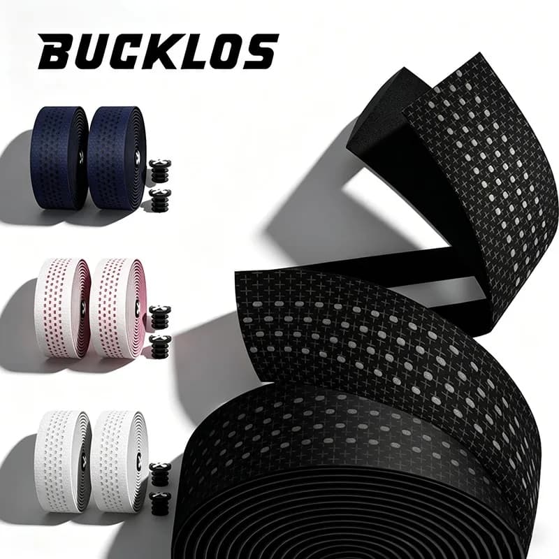 Nastri per Bicicletta BUCKLOS in Silicone Leggeri e Confortevoli, Nastri EVA Resistenti all'Usura e Antiscivolo, Accessori per Bici