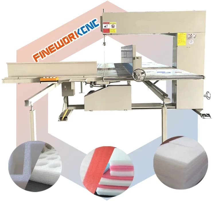 Fineworkcnc trend products 2024 new arrivals cnc horizontal vertical epe pvc eva foam sheet cutting machine