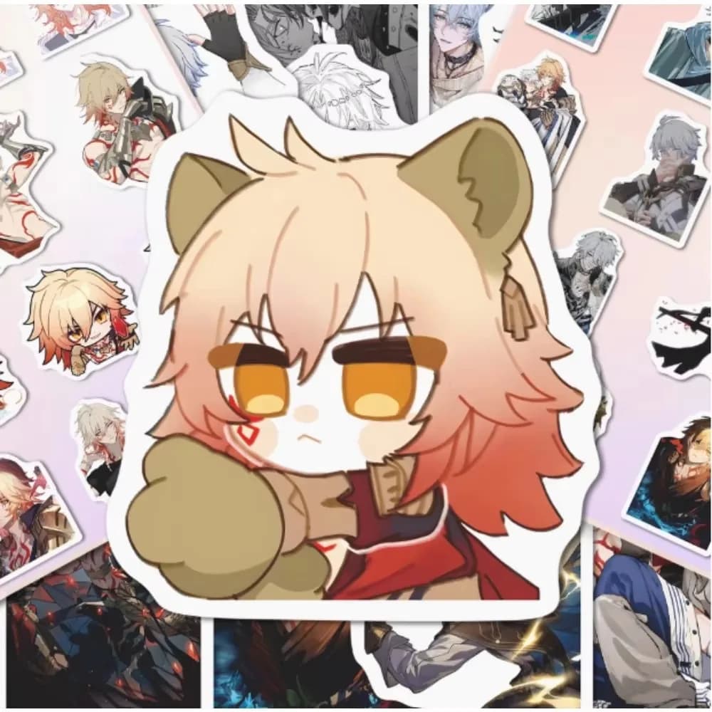 75 pezzi gioco anime Honkai Star Rail Phainon Mydei coppia adesivi per valigia fai da te custodia per telefono chitarra laptop casco moto regalo