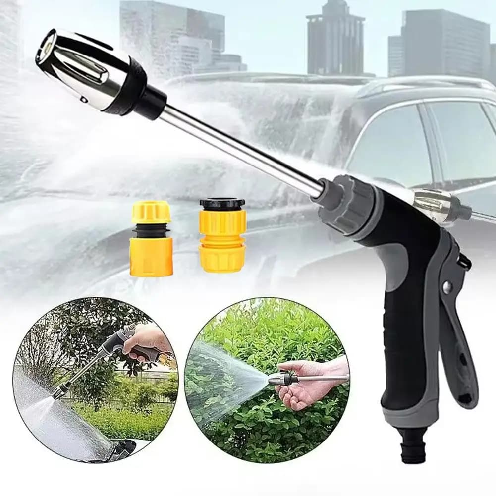 Asta lunga ad alta pressione strumenti per autolavaggio pistola asta di prolunga in metallo attacco per rondella per tubo da giardino universale irrigazione da giardino a mano
