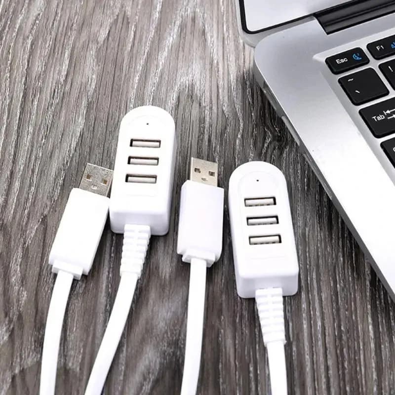 1-5 pezzi One For Three Nuovissimo Hub USB multiplo a 3 porte, splitter 5V, cavo di prolunga per caricabatterie, cavo di prolunga esterno, hub USB 3.0