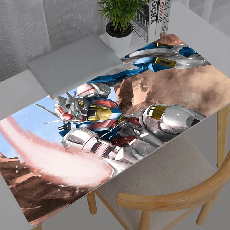 Tappetino per mouse Mobile Suit Gundam Nuovo grande tappetino per mouse per PC, accessori da gioco Kawaii, tappetino per tastiera, tappetino da scrivania, tappeto da tavolo
