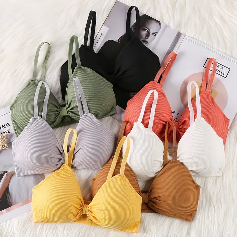 Sexy Active Bra Women Seamless Bralette Fitness Sports Shockproof Tank Tops Mujer Solid Wire Free Bra Underwear