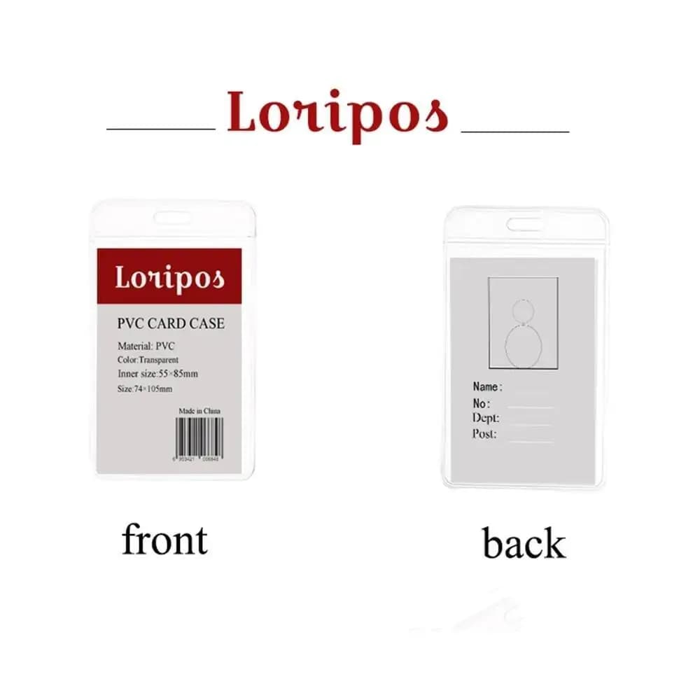 50 pezzi di nome aziendale porta carte di credito copertina studente lavoratore ID distintivo porta carte etichetta etichetta display carta badge custodia per carte impermeabile