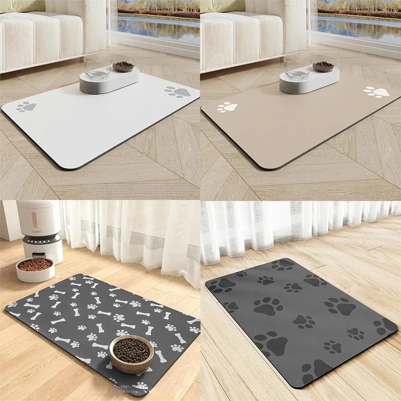 Carpet for door with pet paw pattern, home decoration, bath mat