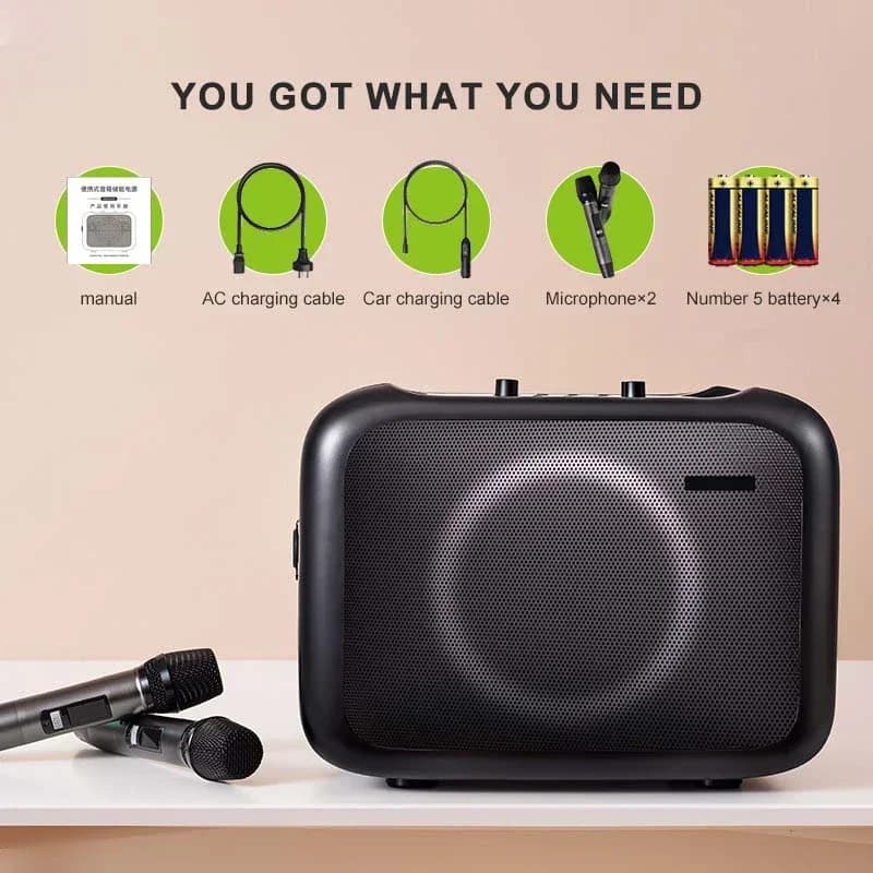 Best Karaoke Machines Indoors Activity Portable Karaoke Microphone Bluetooth Speaker for Home Party Karaoke