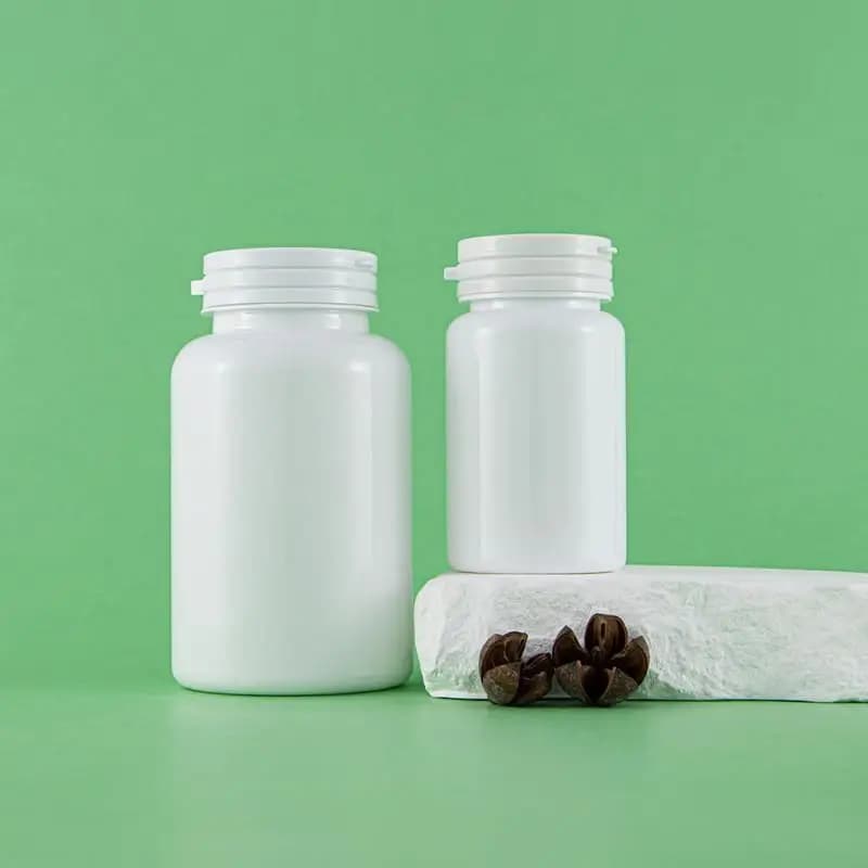 1pcs 100/250ml Empty Plastic Bottle Vitamin Tablet Refill Bottle With Pull-Ring Tear Off Cap Supplement Pill Container Capsule