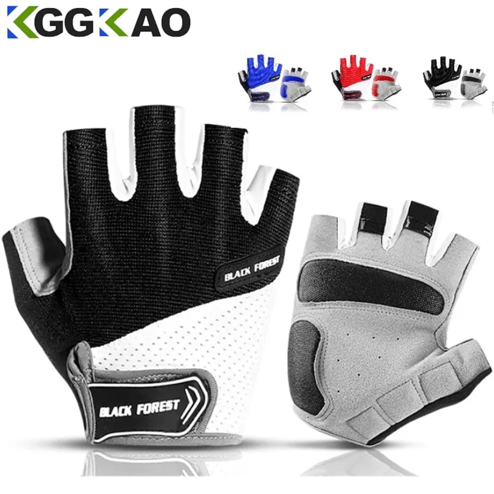 Shockproof GEL Pad Cycling Gloves Half Finger Sport Gloves Men Women Summer Bicycle Gym Fitness Gloves MTB Glove