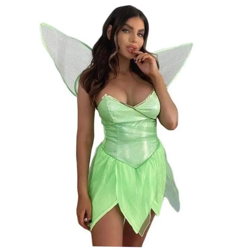 Abito da festa di Natale, costume cosplay, stile streetwear, vita media, tessuto morbido, estivo, linea ad A, scollo a V, senza maniche