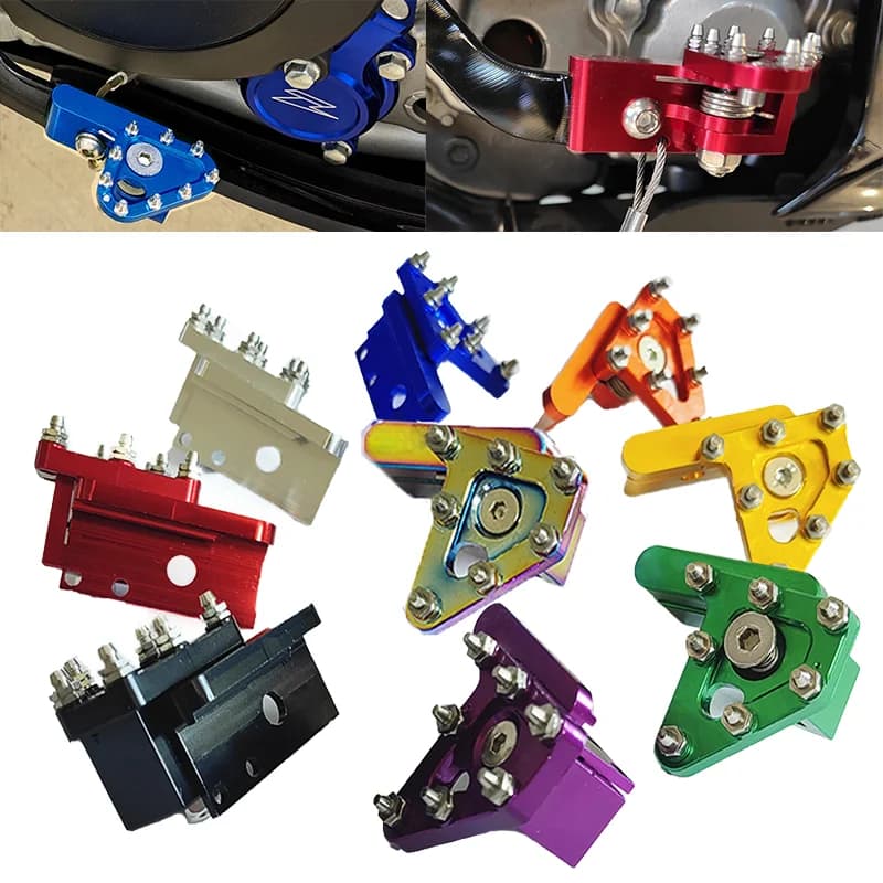 Moto Pedali Freno Posteriore Leva Testa Del Piede Peg Passo Punta CNC 125-530cc Parti Universali Per Kawasaki Suzuki Ktm Honda Yamaha