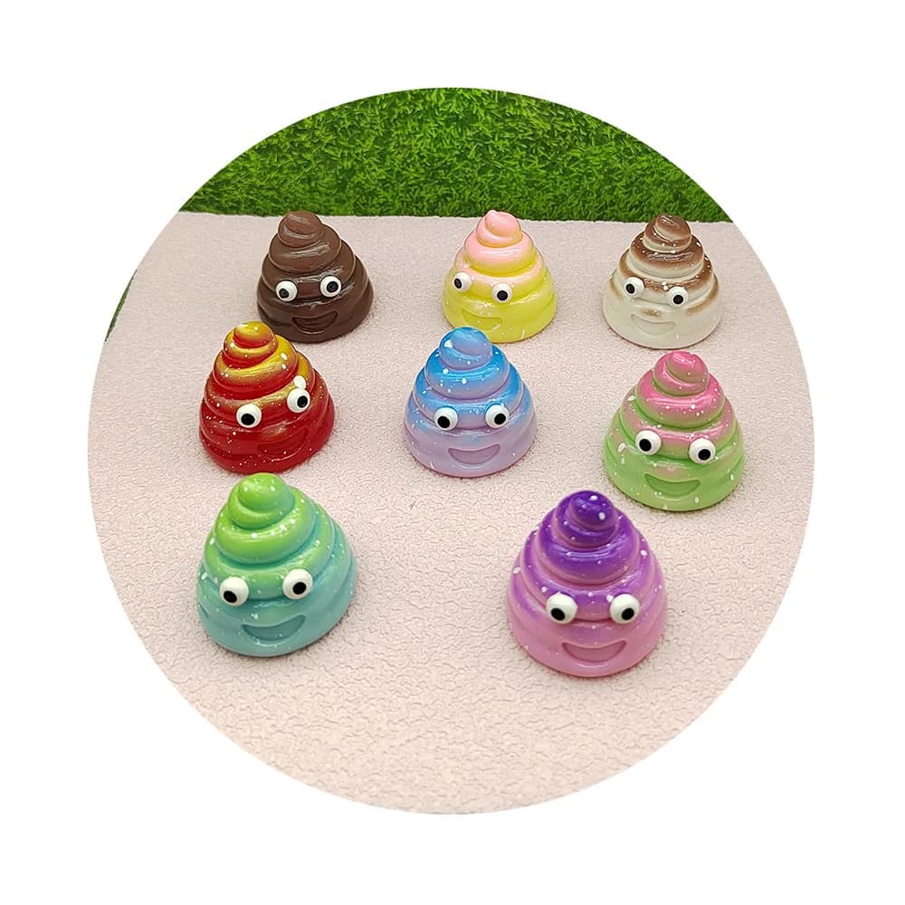 Cute Rainbow Resin Funny Back Cake Cabochon Flat Back Cake Scrapbooking Jewelry DIY Decoration Craft Accessories