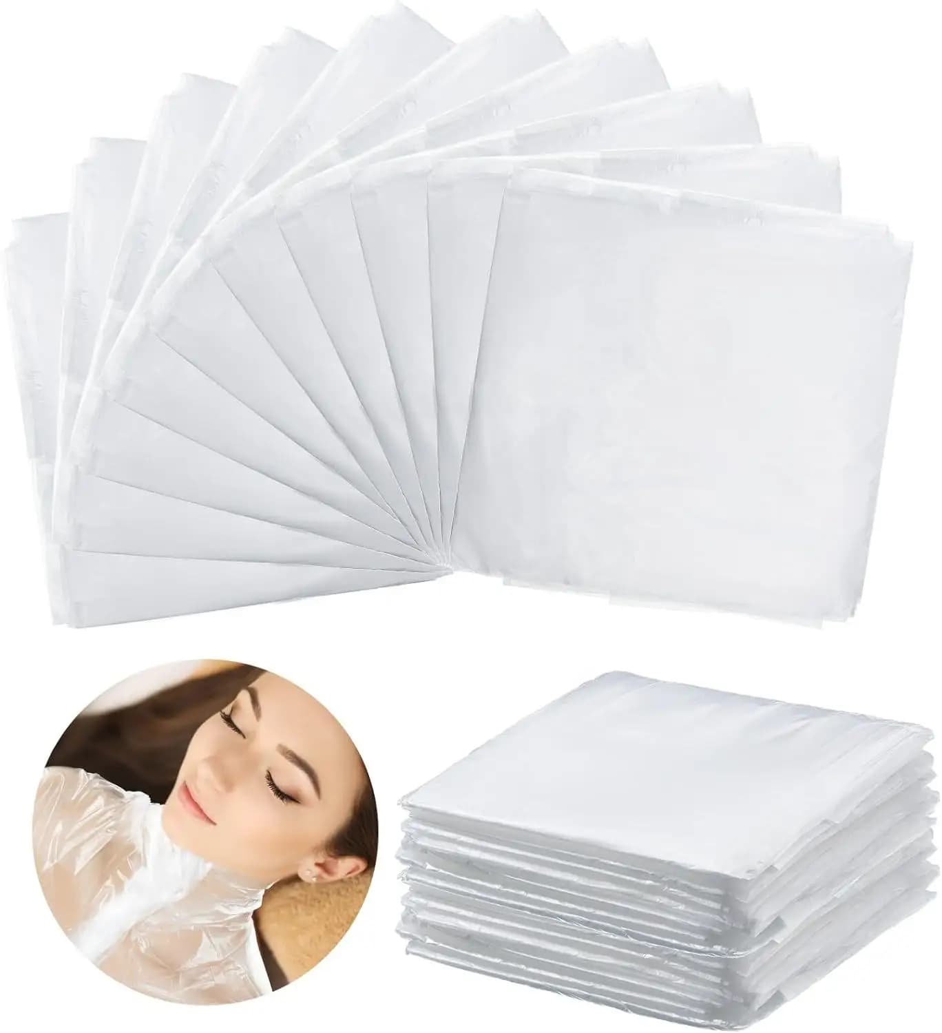 Pellicola monouso per modellare il corpo, idratante, per la cura della pelle, tuta in plastica, coperta per sauna, per avvolgere il corpo, 50 pezzi/borse