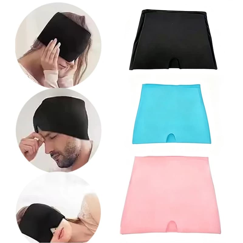 Migraine Relief Cap Headache Hat Hot Cold Ice Pack Mask Cooling Head Wrap Soothing Cold Compress Gel Health Care