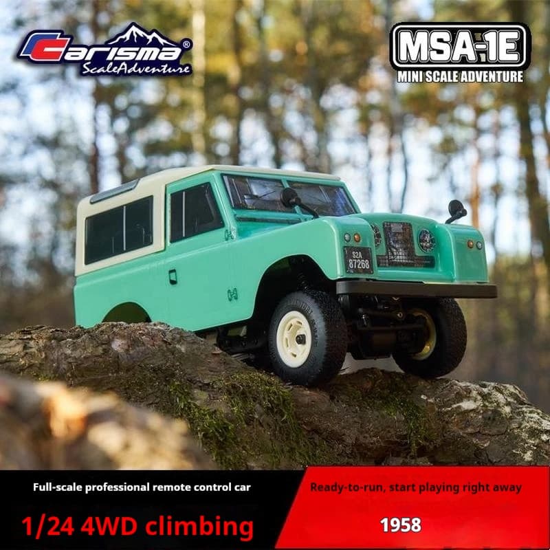 Carisma 1/24 Simulazione Auto Elettrica di Controllo Remoto Rc Auto da Arrampicata a Quattro Ruote motrici Modello di Auto Auto da Arrampicata Lenta Auto