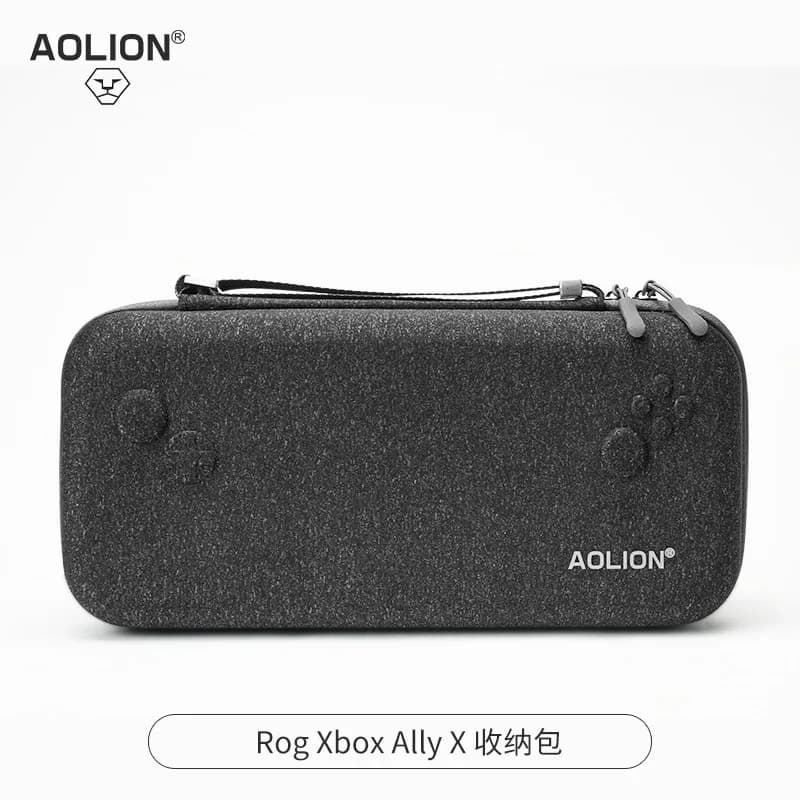 Aolion Hard Eva Carrying Case For Rog Xbox Ally X Shockproof Waterproof Portable Travel Handheld Game Console Storage Bag