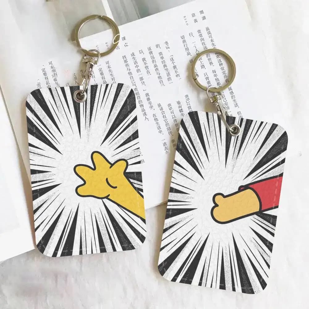 1 Pezzo Porta Tessere Divertente a Forma di Cartone Animato, Adatto per Carte Bancarie, Tessere del Metro, Autobus, Portafogli, Porta Badge, Portachiavi