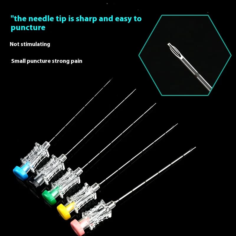 Disposable underground needles 6/7/8/9/12 Chinese acupuncture points for weight loss with medical underground needles in scale