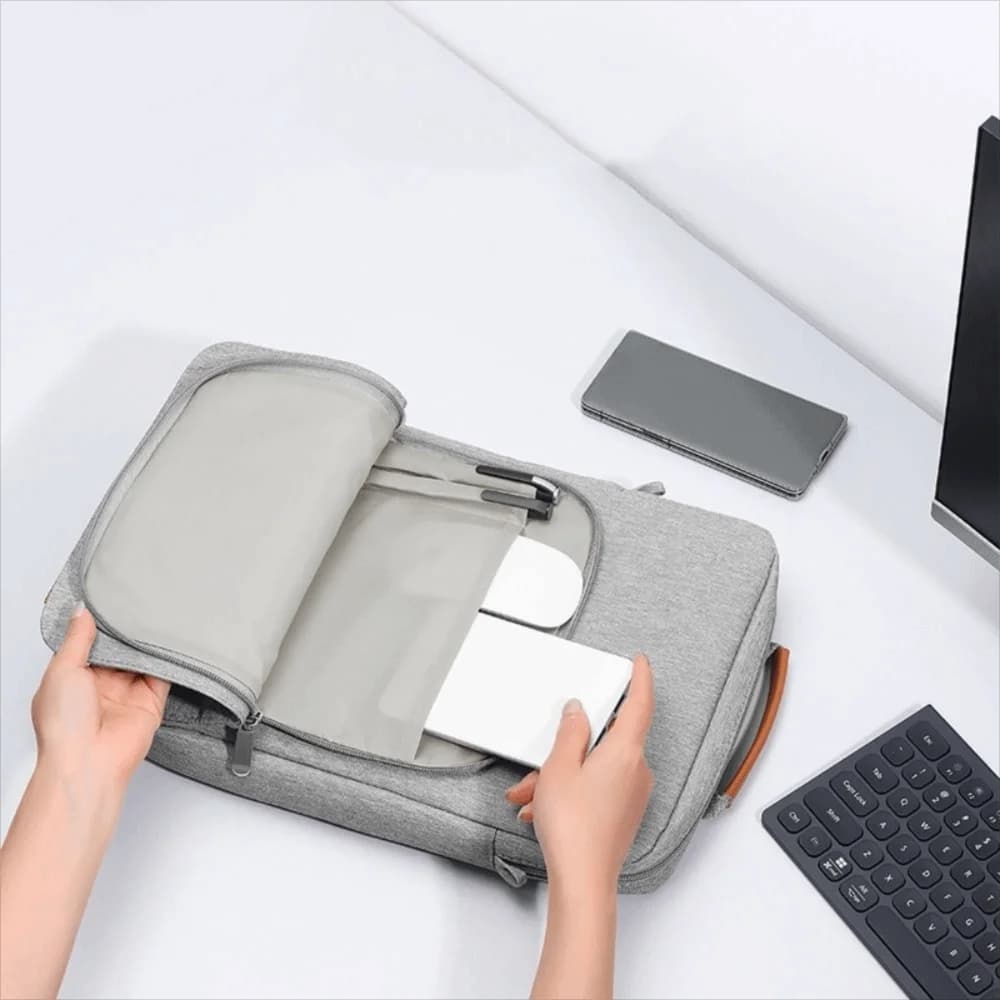 Borsa a tracolla antiurto multifunzionale portatile per tablet, custodia impermeabile per laptop, per il pendolarismo quotidiano