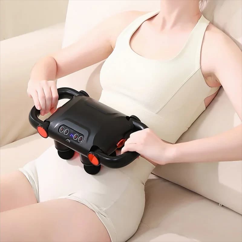 6 Head Muscle Relaxing Massage Gun for Home Use Body Massage Gun with High Frequency Vibration Back Life Massage Tool