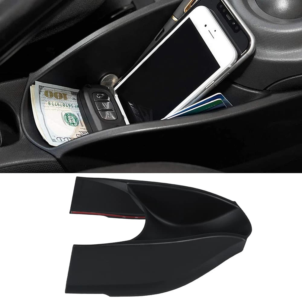 Center Console Storage Box Compatible with Smart 453 Reusable Car Armrest Organizer Tray Holder for Keys Earphone Paper