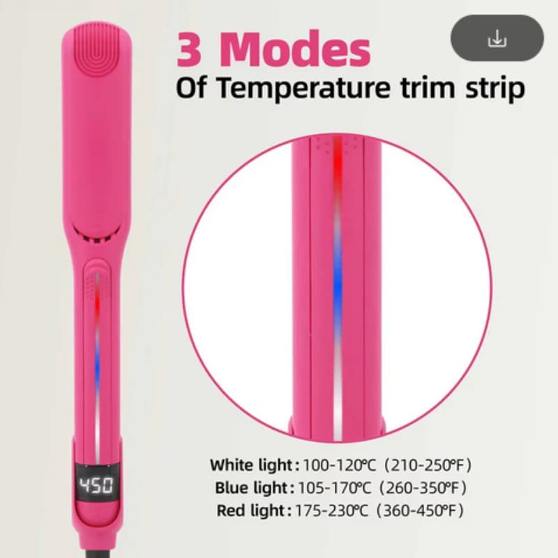 Piastra per Capelli Professionale a Infrarossi 2 in 1, Styler per Capelli con Rivestimento in Ceramica, 100-240V