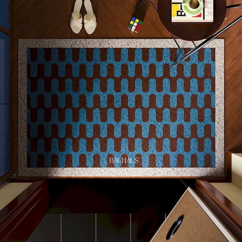 VIKAMA Geometric Lines Modern Simple Carpet Abstract Anti slip Washable Door Mat Living Room Bedroom Nordic Home Decoration